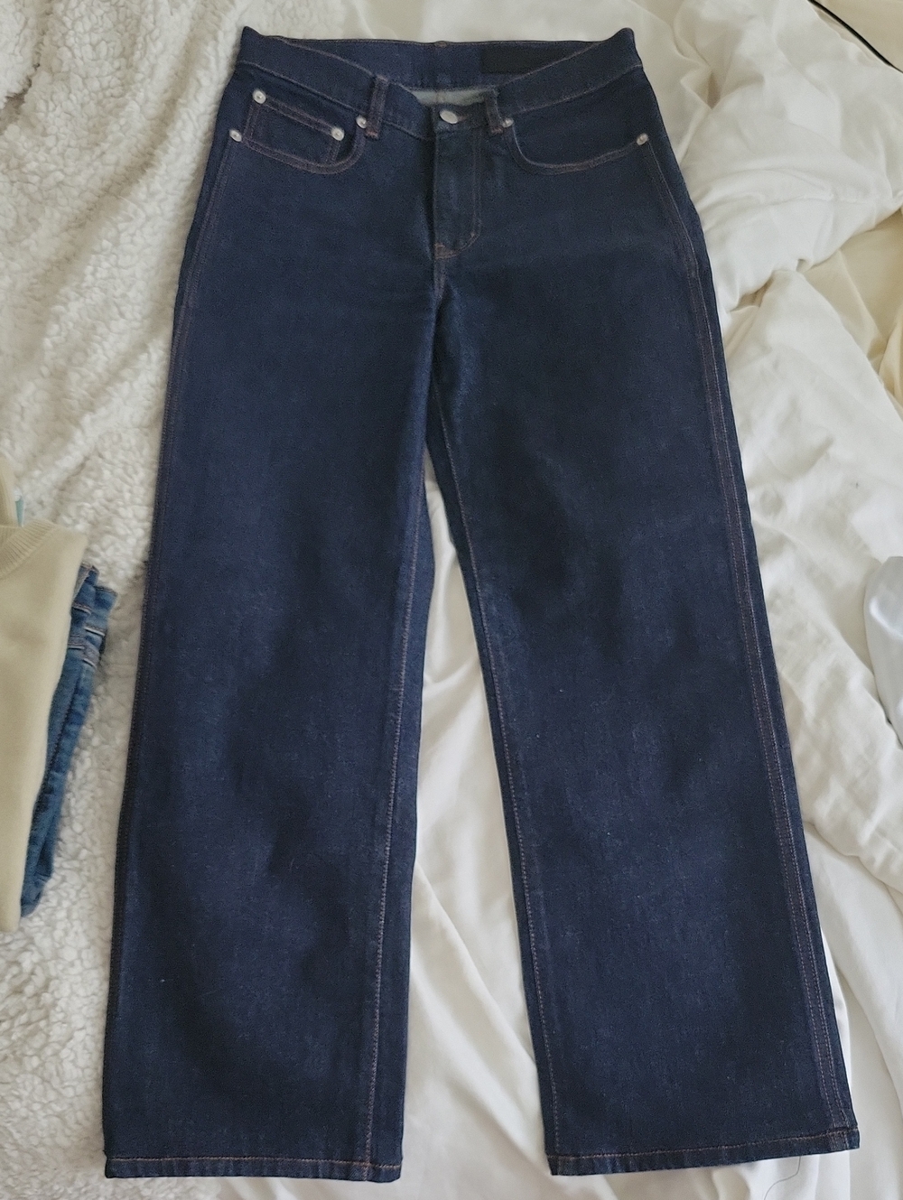 PROENZA SCHOULER Ryman Dark Blue Straight-Leg Loose Jeans: Will Be DELETED 6/24